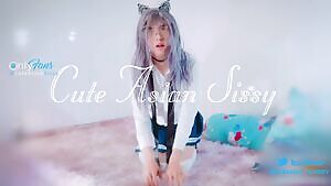 Cute Asian Kitty Anal and Cum