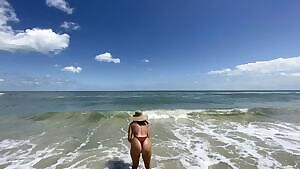Thong and topless is how I like to get my sun