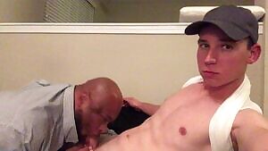 Professor's Mouthful of Cum for Straight College Boy's Passing Grades