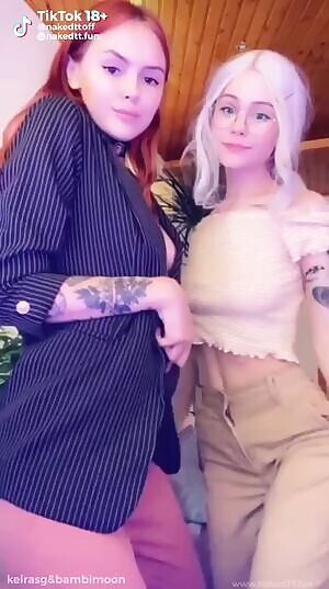 Cute girls showing their boobies