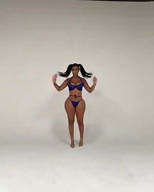 Another ebony goddess with a fake booty