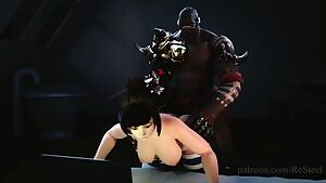 Doomfist X Mei Booty Smacking Doggystyle