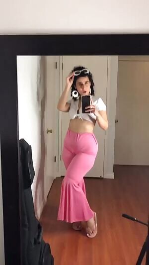 THICKNESS in Pink Pants and Yellow Tinted Shades