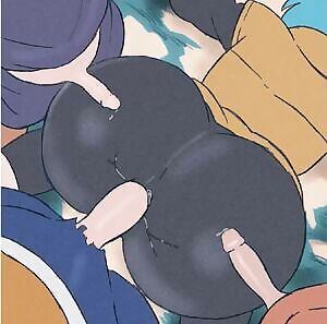Bulma's ass teasing some dicks