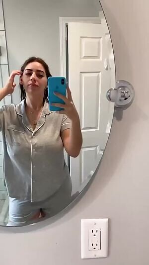 Busty in her PJs and casual wear