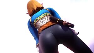 Princess Zelda shaking her ass~
