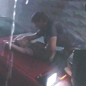 Hope he has a dry towel in the trunk