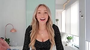 Youtuber models see-through lingerie