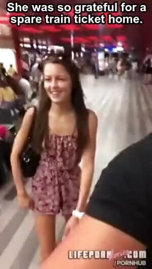 She was just thanking a kind stranger.