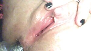 playing with my big clit