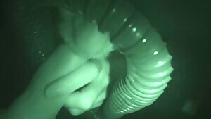 A Stranger is examining my phimosis with his hands and tongue through a gloryhole. Longer version linked in the comments.