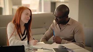 Cute Pale Redhead Gets Fucked by Her Black Teacher