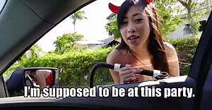 Asian teen fucks