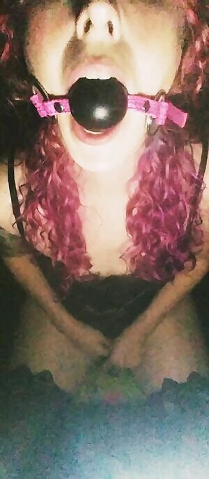 Begging with my gag in