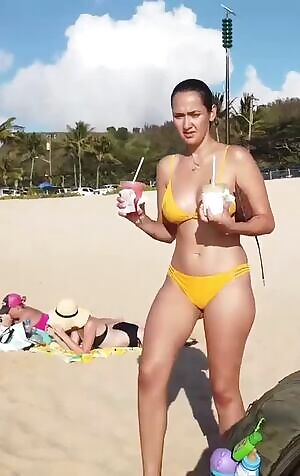 Geo Yellow Bikini