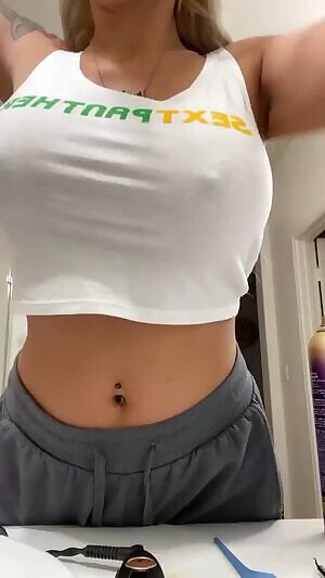 Nina Elle and her always hard nipples