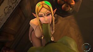 Zelda sucking dick