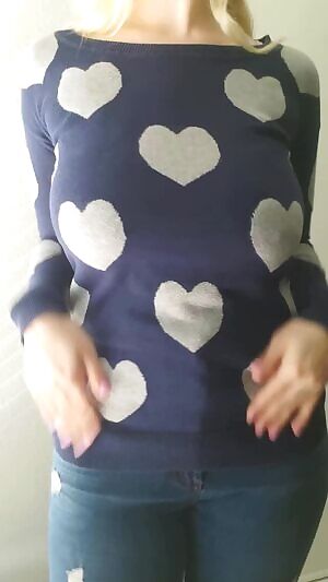 Imagine we come home after a long cold day, and you see me wearing this underneath 💙