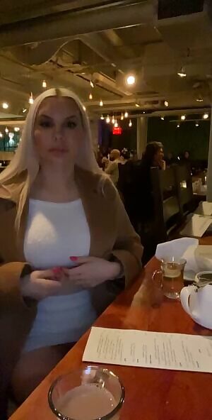 Flash at restaurant