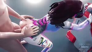 D.Va Bent Over