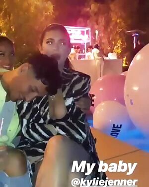 At Khloe's party