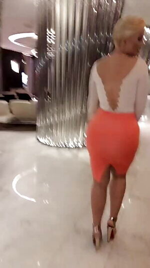 Strutting her stuff