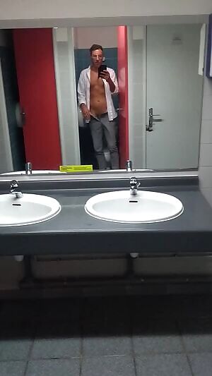 Straight risky strip at the office this morning. Just to show you that I go commando. Help me to have a great day !!!