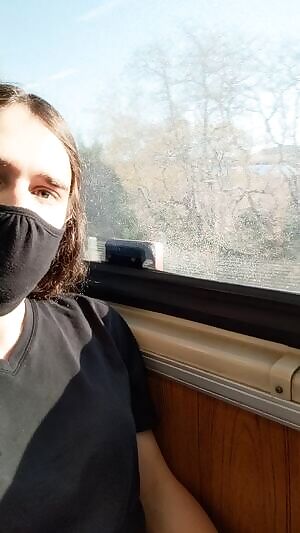 Showing off on the train