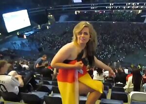 World was breathing freely. so were her titties