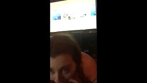 Tried my best to deepthroat hi all the way down. Too ucking big! 😛🍆