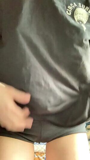 Loose black t-shirt drop
