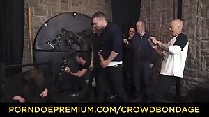 CROWD BONDAGE - Extreme BDSM Blowjob